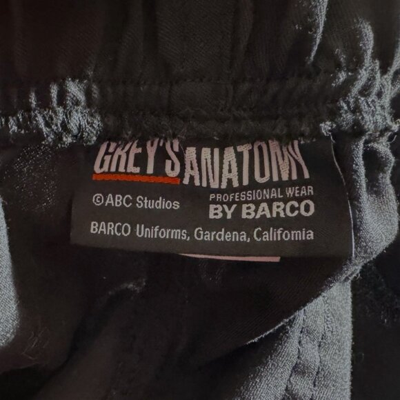 Grey’s Anatomy by Barco Black Scrub Pants Medium Petite with Wide Leg - Picture 4 of 6